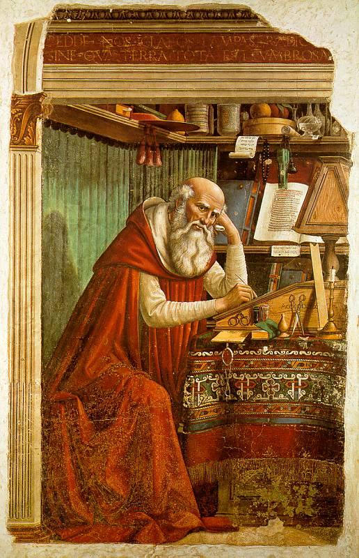 Domenico Ghirlandaio Saint Jerome in his Study  dd China oil painting art